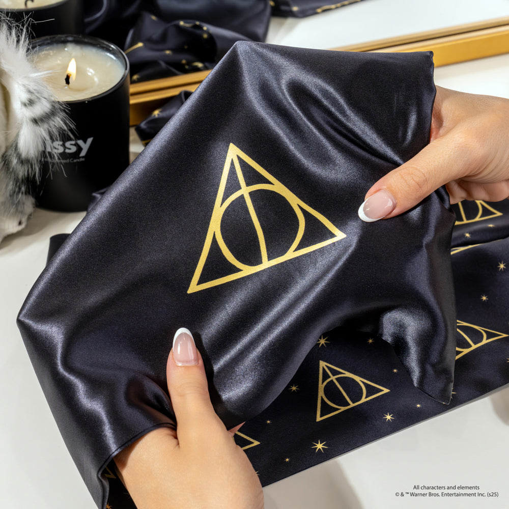 Blissy King Harry Potter Pillowcase Lifestyle – Mulberry Silk