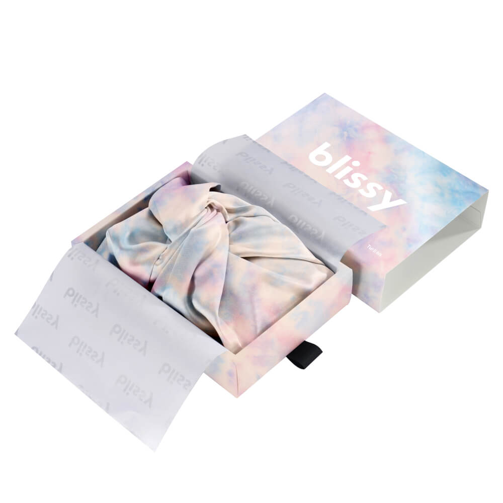 Blissy Tie Dye Silk Blissy Bonnet Detail –