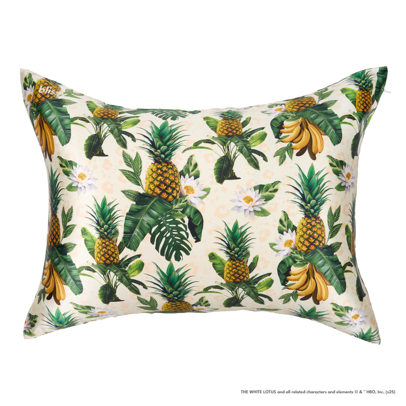 Pillowcase - White Lotus - Pineapple - Queen