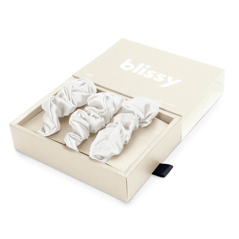 Blissy Scrunchies - White