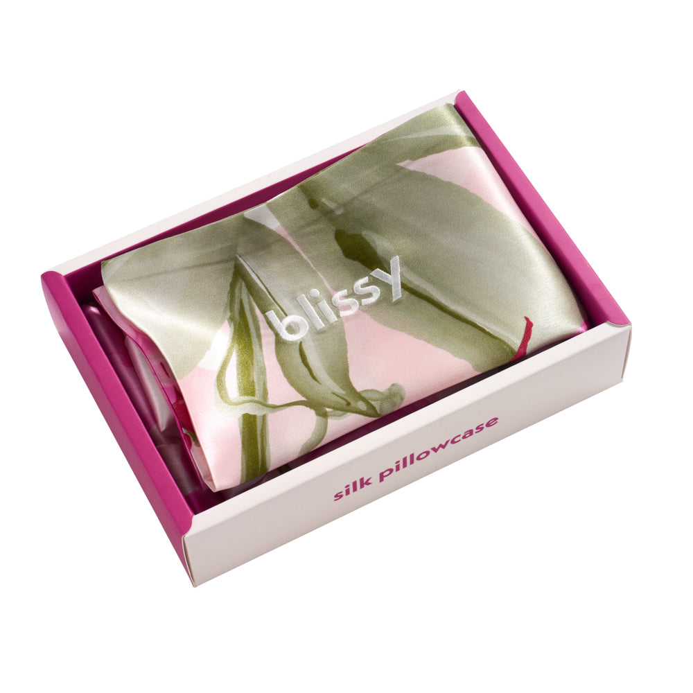 Blissy Mulberry Silk Pillowcase – Zodiac Flower Standard