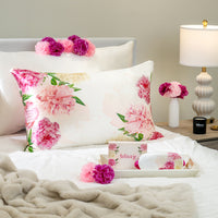 Pillowcase - Zodiac Flower - Sagittarius Carnations- Queen