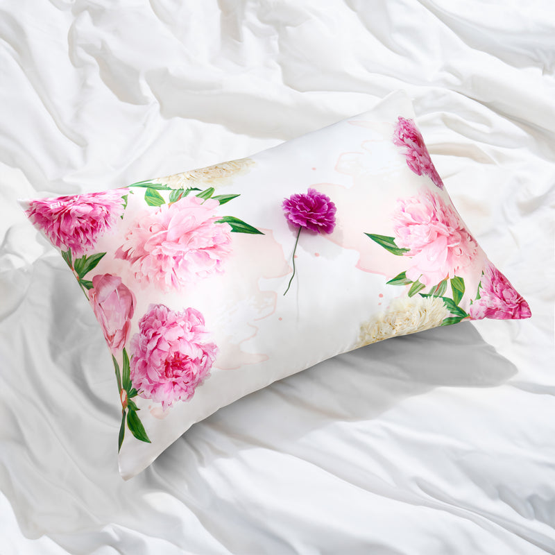 Pillowcase - Zodiac Flower - Sagittarius Carnations- Queen
