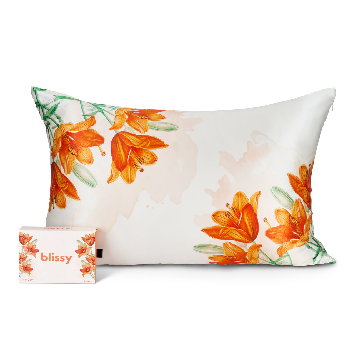 Blissy Mulberry Silk Pillowcase – Zodiac Flower Standard
