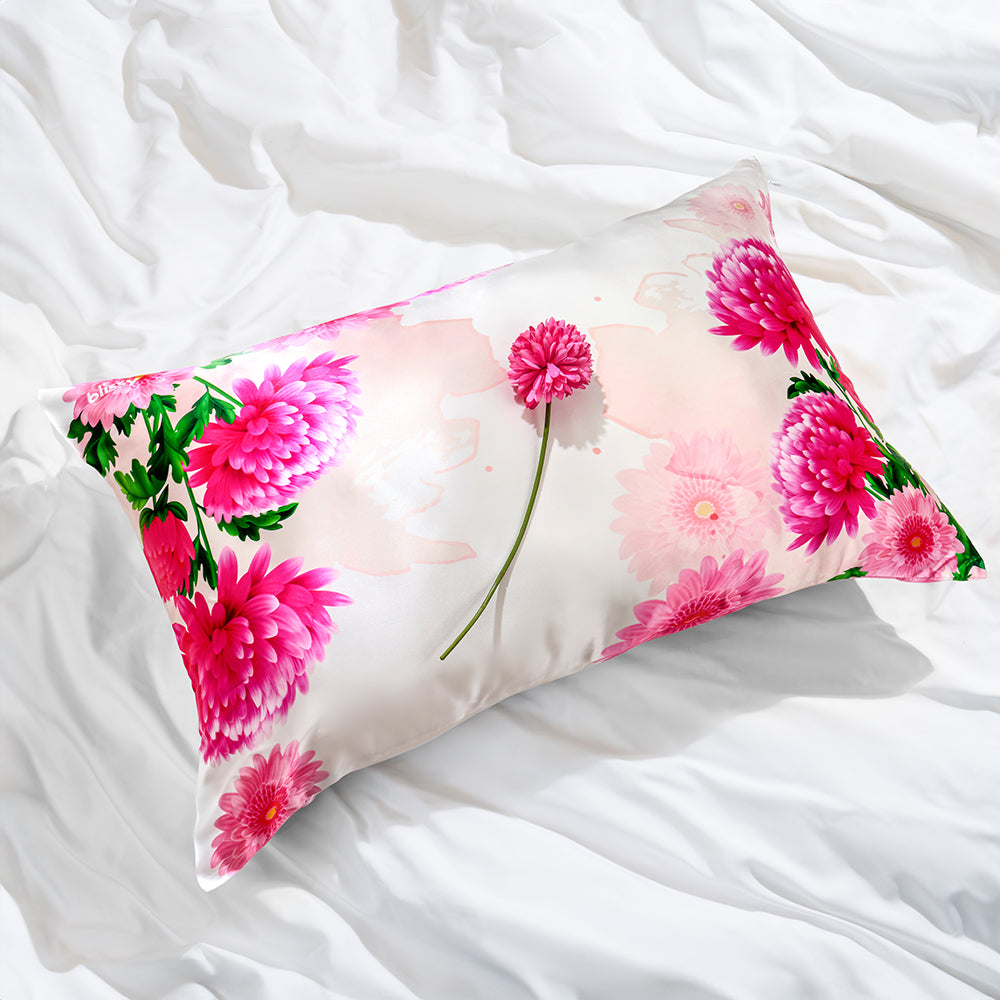 King Zodiac Flower Pillowcase – Blissy Premium Silk