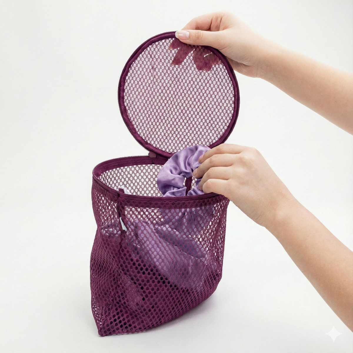Blissy - Mesh Wash/Laundry Bags - Plum (3 pack)