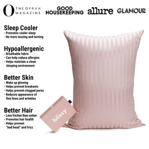 Pillowcase - Pink Striped - Queen