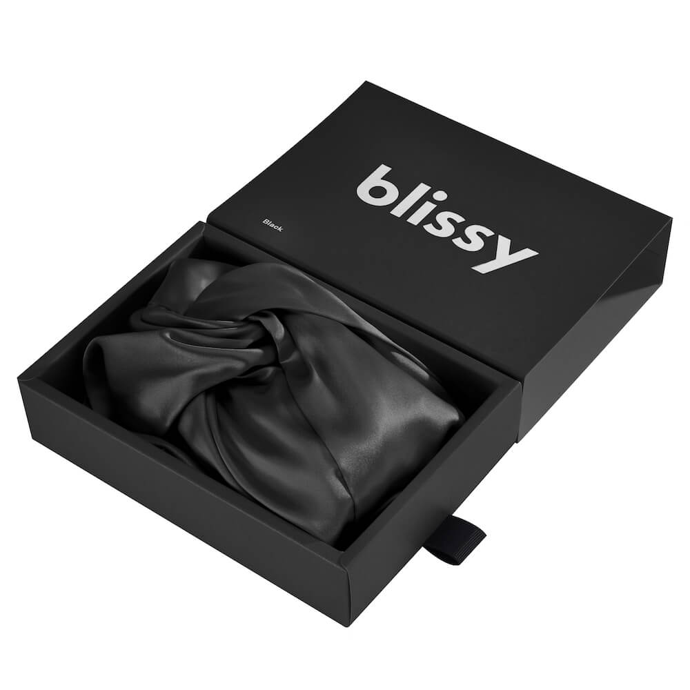 Blissy Black Silk Blissy Bonnet Detail –