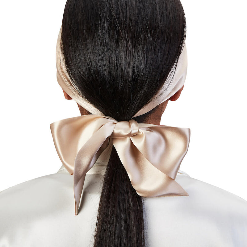 Blissy Hair Ribbon - Champagne