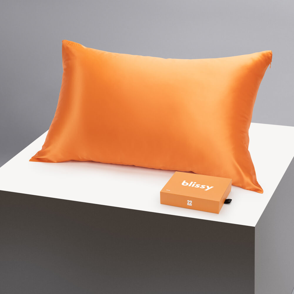 Blissy Queen Coral Pillowcase – 22 Momme Mulberry Silk, 100% Silk