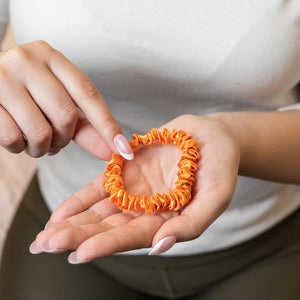 Blissy Skinny Scrunchies - Coral