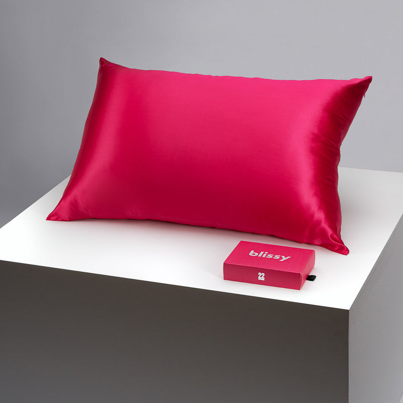 Pillowcase - Hibiscus - Standard - Blissy Standard Hibiscus Pillowcase – 22 Momme Mulberry Silk, 100% Silk