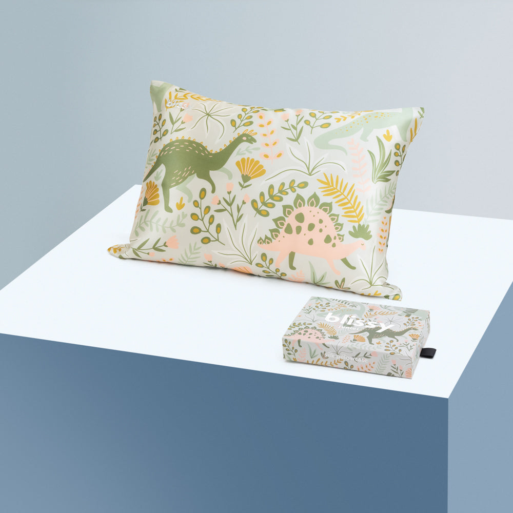 Blissy Dinosaur Pillowcase – 22 Momme Mulberry Silk, 100% Silk