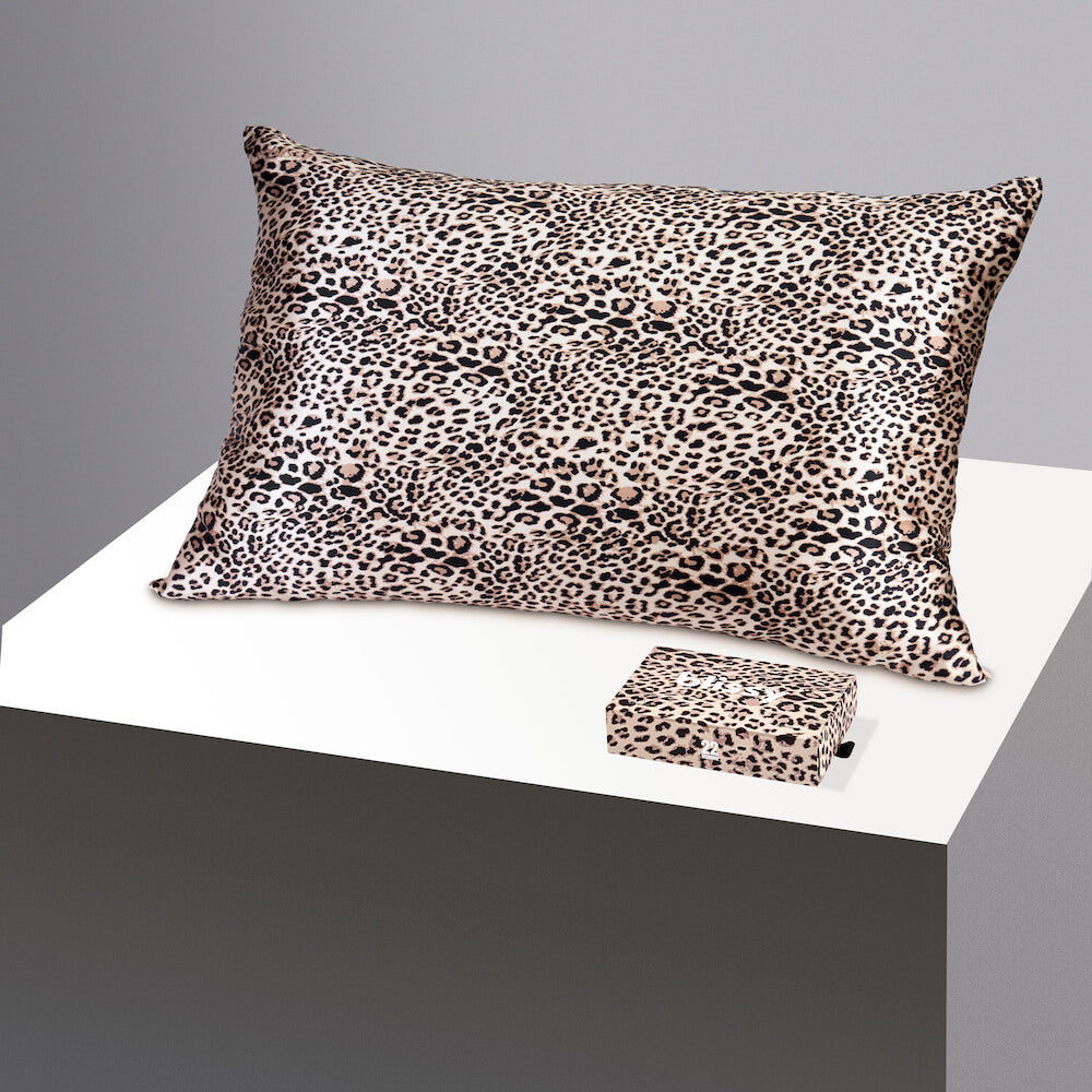 Blissy Queen Leopard Pillowcase – 22 Momme Mulberry Silk, 100% Silk