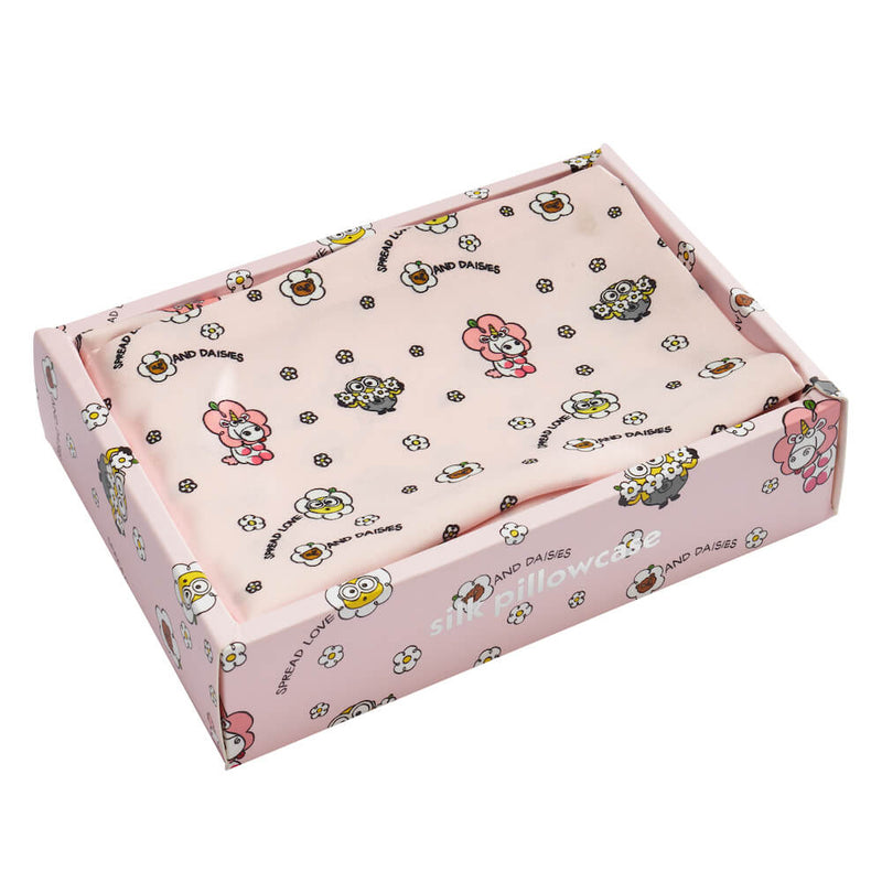 Pillowcase - Pink Bello Daisy Minions - Junior Standard