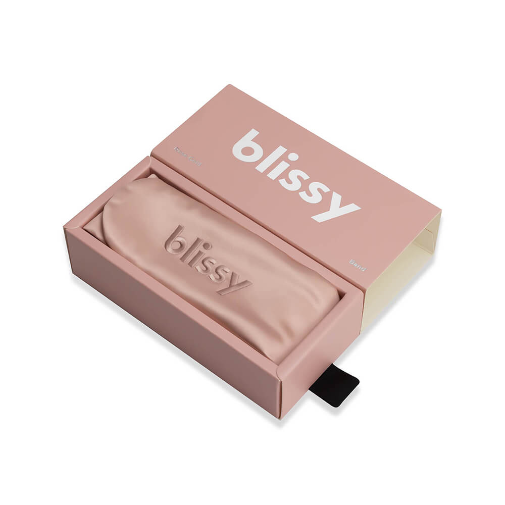 Blissy Rose Gold Blissy Beauty Band – 22 Momme Mulberry Silk, 100% Silk