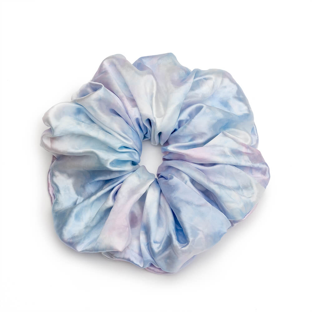 Tie-Dye Mulberry Silk Blissy Oversized Scrunchie – Blissy