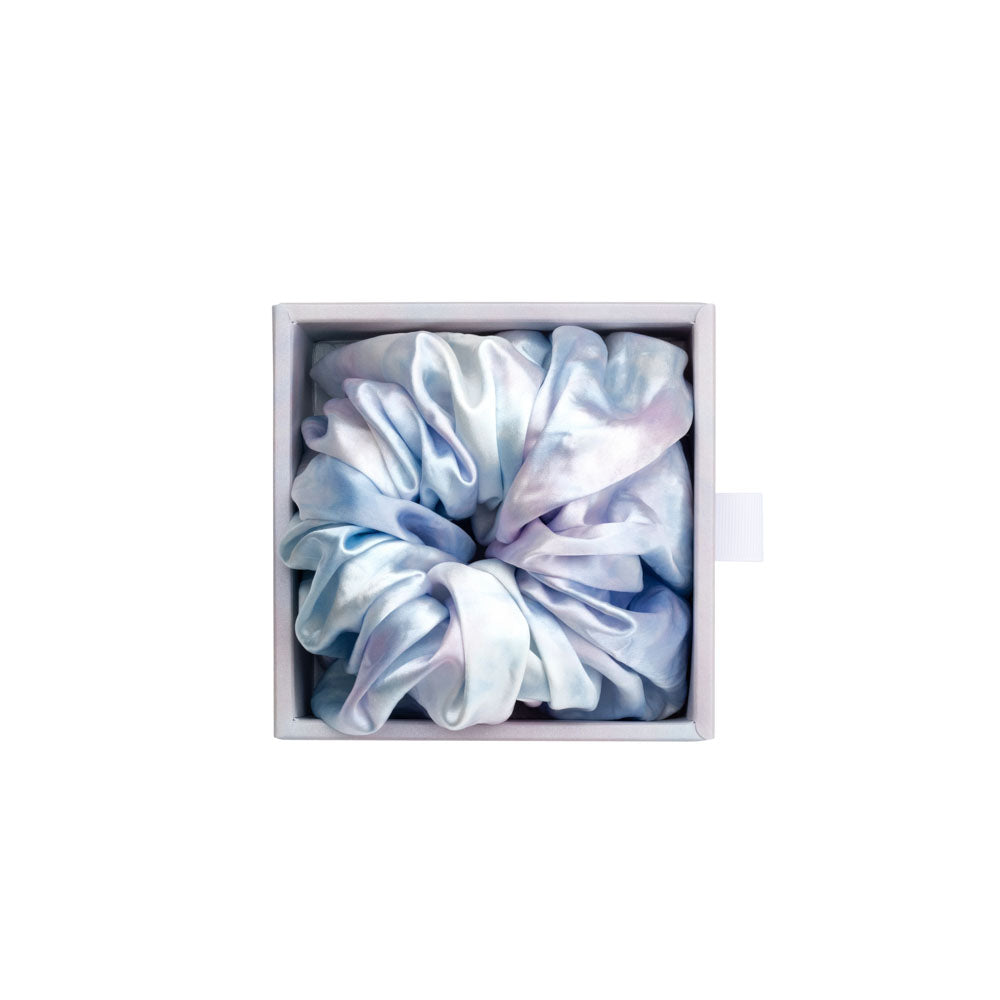 Blissy Tie-Dye Silk Blissy Oversized Scrunchie Detail –