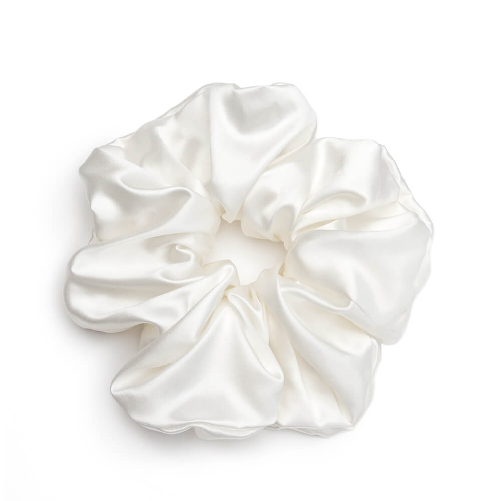 Blissy Mulberry Silk Blissy Oversized Silk Scrunchie – 100% Mulberry Silk Hair Tie
