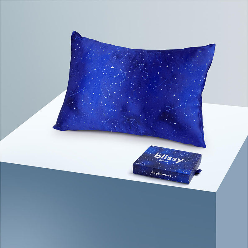Pillowcase - Night Sky - Junior Standard - Blissy Night Sky Pillowcase – 22 Momme Mulberry Silk, 100% Silk