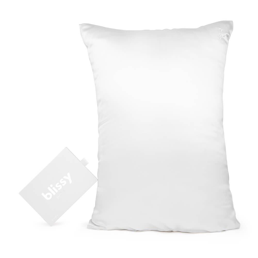 Blissy White Pillowcase Lifestyle – Mulberry Silk