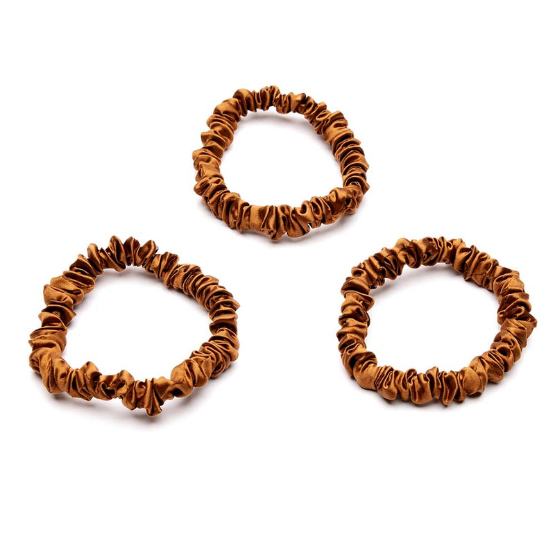 Blissy Skinny Scrunchies - Bronze