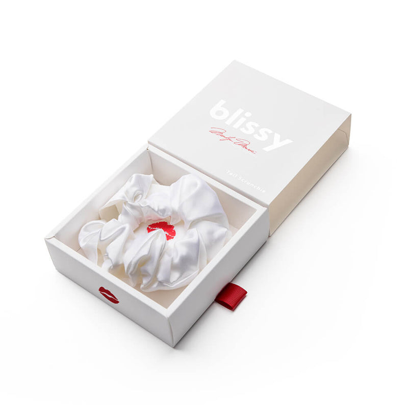 Blissy Tail Scrunchie - Marilyn Monroe™ - Blissy Marilyn Monroe™ Blissy Tail Scrunchie – 22 Momme Mulberry Silk, 100% Silk