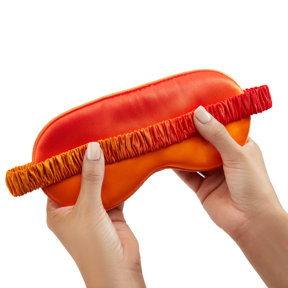Orange Ombre Sleep Mask – Blissy Premium Silk