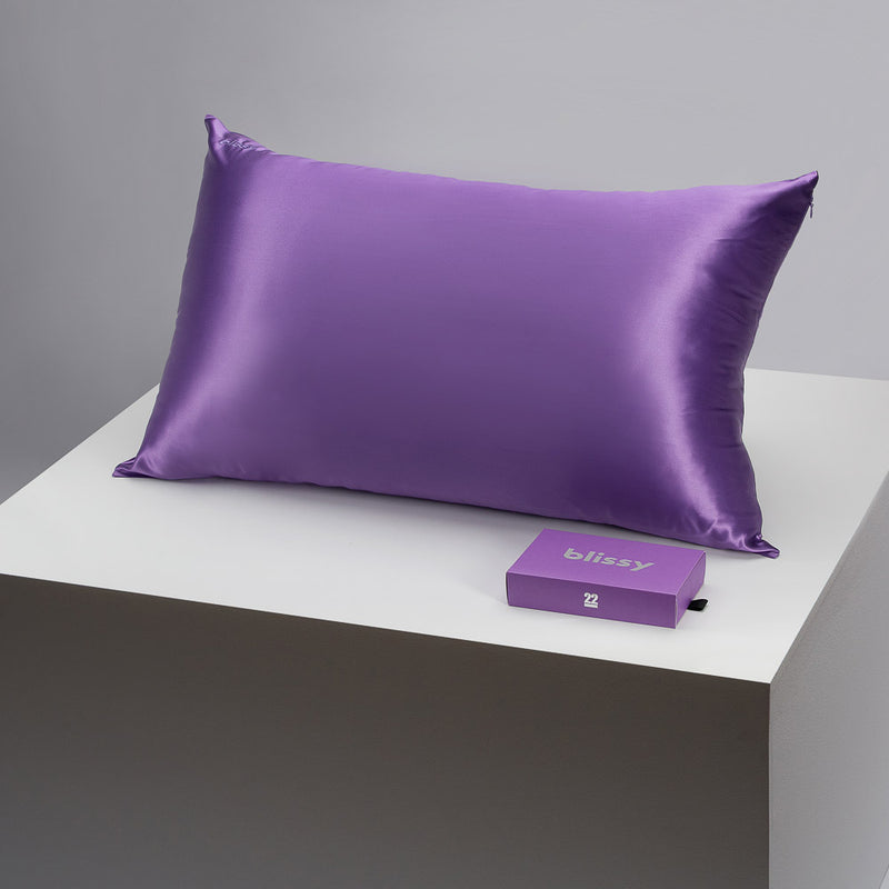 Pillowcase - Orchid - Standard - Blissy Standard Orchid Pillowcase – 22 Momme Mulberry Silk, 100% Silk