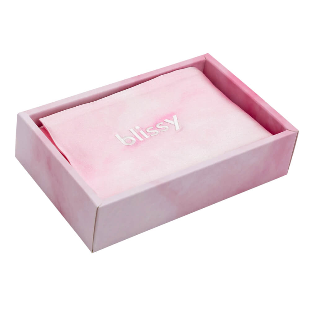 Standard Pink Tie-Dye Pillowcase – Blissy Premium Silk