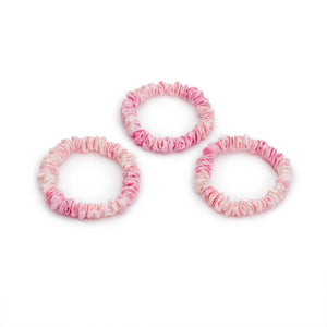 Blissy Skinny Scrunchies - Pink Tie-Dye