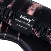 Sleep Mask - Rose Black Marble