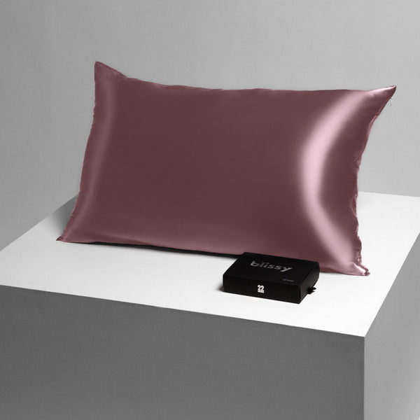 Blissy Queen Plum Pillowcase – 22 Momme Mulberry Silk, 100% Silk