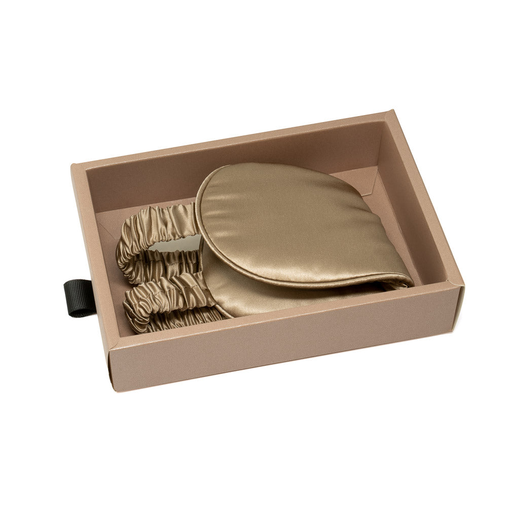 Blissy Mulberry Silk Sleep Mask – Taupe