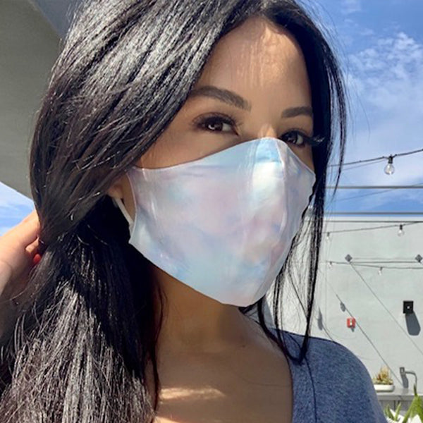 Blissy Tie-Dye Face Mask – 22 Momme Mulberry Silk, 100% Silk