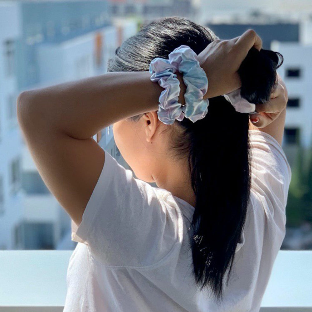 Tie-Dye Mulberry Silk Blissy Scrunchies – Blissy