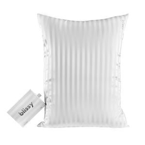 Pillowcase - White Striped - Standard