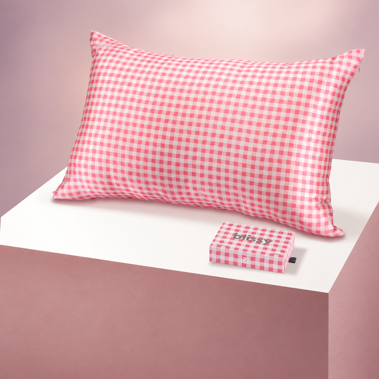 Pillowcase - Rose Gingham - King